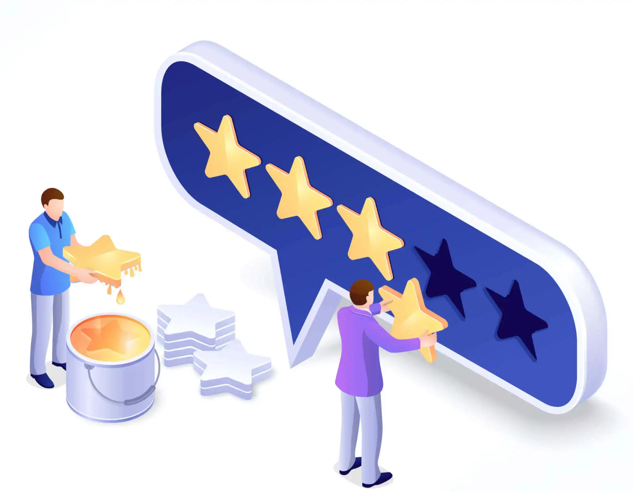 Avis clients et étoiles de notation